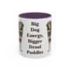 11oz-tibetan-mastiff-mug-humor-purple 11oz Funny Tibetan Mastiff Mug, Purple, front view