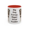 11oz-tibetan-mastiff-mug-humor-red 11oz Funny Tibetan Mastiff Mug, Red, front view