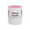 11oz-tibetan-mastiff-mug-latin-pink 11oz Tibetan Mastiff Latin Mug, Pink, front view