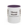 11oz-tibetan-mastiff-mug-latin-purple 11oz Tibetan Mastiff Latin Mug, Purple, front view