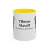 11oz-tibetan-mastiff-mug-latin-yellow 11oz Tibetan Mastiff Latin Mug, Yellow, front view