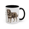 11oz Tibetan Mastiff Dog Mom Mug, Black, right side view