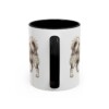 11oz Tibetan Spaniel Mug, Black, back view