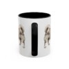 11oz Funny Tibetan Spaniel Mug, Black, back view