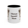 11oz Tibetan Spaniel Dog Mom Mug, Black, front view