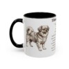 11oz Tibetan Spaniel Mug, Black, left side view
