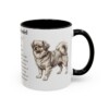 11oz Tibetan Spaniel Mug, Black, right side view