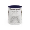 11oz Tibetan Spaniel Mug, Navy, front view