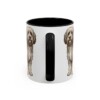 11oz Funny Tibetan Terrier Mug, Black, back view