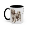 11oz Tibetan Terrier Latin Mug, Black, left side view
