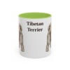 11oz-tibetan-terrier-mug-light-green 11oz Tibetan Terrier Mug, Light Green, front view