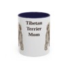 11oz-tibetan-terrier-mug-mom-navy 11oz Tibetan Terrier Dog Mom Mug, Navy, front view