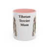 11oz-tibetan-terrier-mug-mom-pink 11oz Tibetan Terrier Dog Mom Mug, Pink, front view