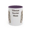 11oz-tibetan-terrier-mug-mom-purple 11oz Tibetan Terrier Dog Mom Mug, Purple, front view