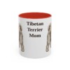 11oz-tibetan-terrier-mug-mom-red 11oz Tibetan Terrier Dog Mom Mug, Red, front view