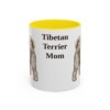 11oz-tibetan-terrier-mug-mom-yellow 11oz Tibetan Terrier Dog Mom Mug, Yellow, front view