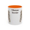 11oz-tibetan-terrier-mug-orange 11oz Tibetan Terrier Mug, Orange, front view