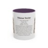 11oz Tibetan Terrier Mug, Purple, front view