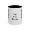 11oz Toy Fox Terrier Mug, Black, front view