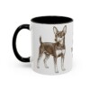 11oz Toy Fox Terrier Dog Dad Mug, Black, left side view