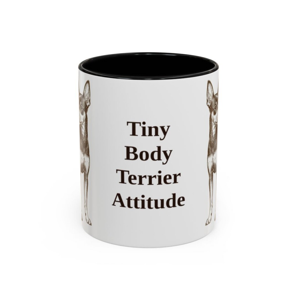 11oz-toy-fox-terrier-mug-humor-black-front 11oz Funny Toy Fox Terrier Mug, Black, front view