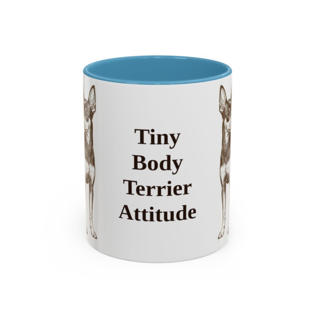 11oz-toy-fox-terrier-mug-humor-light-blue 11oz Funny Toy Fox Terrier Mug, Light Blue, front view