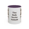 11oz-toy-fox-terrier-mug-humor-purple 11oz Funny Toy Fox Terrier Mug, Purple, front view