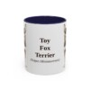 11oz-toy-fox-terrier-mug-latin-navy 11oz Toy Fox Terrier Latin Mug, Navy, front view