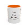 11oz-toy-fox-terrier-mug-latin-orange 11oz Toy Fox Terrier Latin Mug, Orange, front view