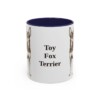 11oz Toy Fox Terrier Mug, Navy, front view