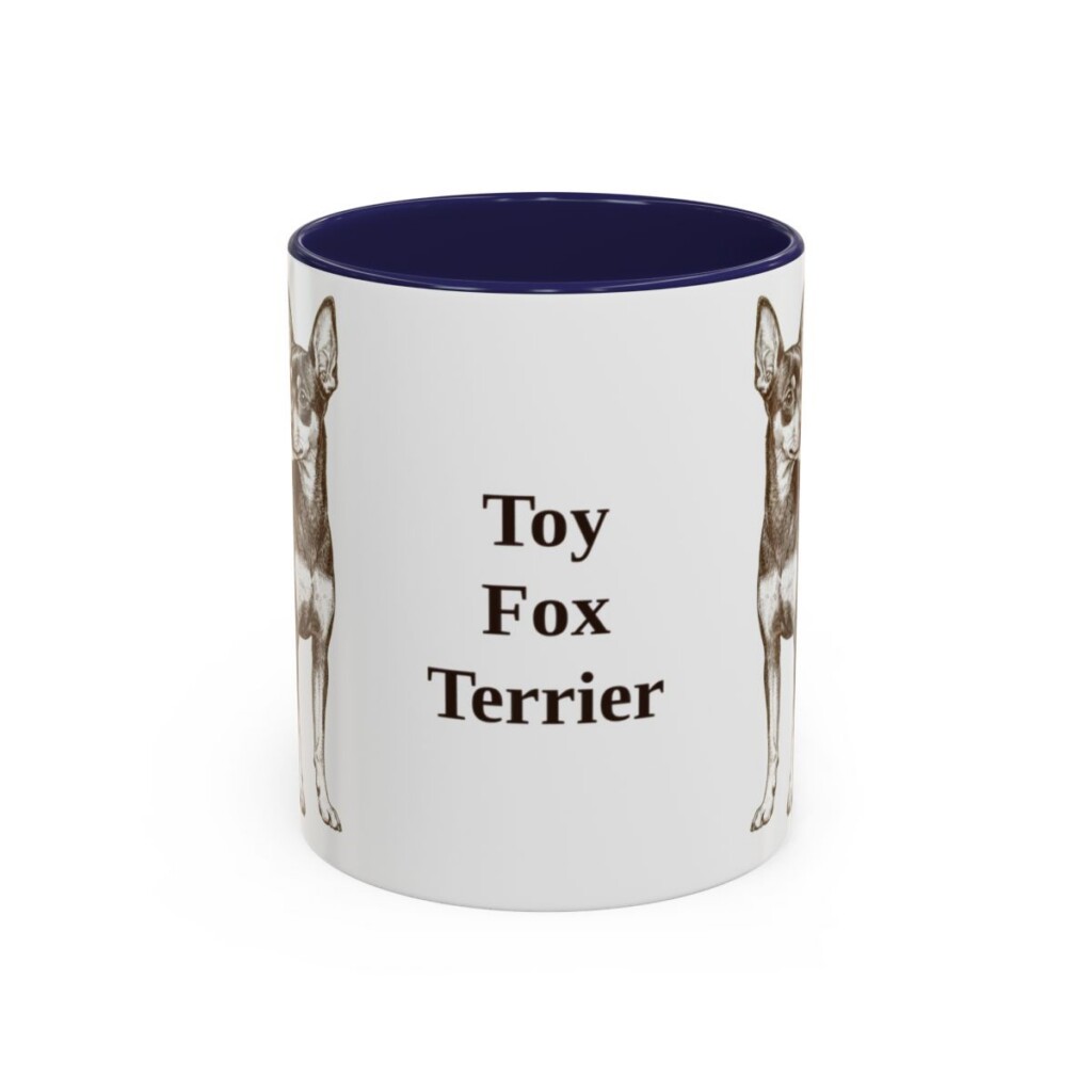 11oz Toy Fox Terrier Mug, Navy, front view