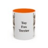 11oz Toy Fox Terrier Mug, Orange, front view