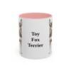 11oz Toy Fox Terrier Mug, Pink, front view
