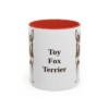 11oz Toy Fox Terrier Mug, Red, front view
