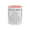 11oz Toy Fox Terrier Mug, Pink, front view
