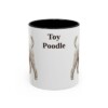 11oz Toy Poodle Mug, Black, front view