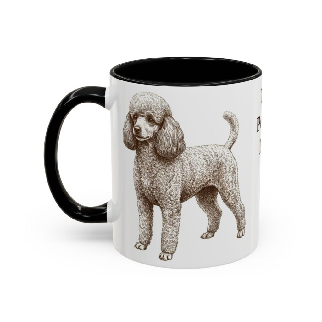 11oz-toy-poodle-mug-dad-black-left 11oz Toy Poodle Dog Dad Mug, Black, left side view