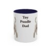 11oz-toy-poodle-mug-dad-navy 11oz Toy Poodle Dog Dad Mug, Navy, front view