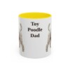 11oz-toy-poodle-mug-dad-yellow 11oz Toy Poodle Dog Dad Mug, Yellow, front view