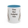 11oz Funny Toy Poodle Mug, Light Blue, front view
