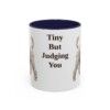 11oz Funny Toy Poodle Mug, Navy, front view