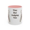 11oz Funny Toy Poodle Mug, Pink, front view