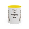 11oz Funny Toy Poodle Mug, Yellow, front view