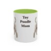 11oz-toy-poodle-mug-mom-light-green 11oz Toy Poodle Dog Mom Mug, Light Green, front view