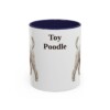 11oz Toy Poodle Mug, Navy, front view