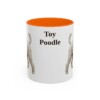 11oz Toy Poodle Mug, Orange, front view