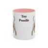 11oz Toy Poodle Mug, Pink, front view