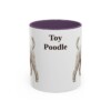 11oz Toy Poodle Mug, Purple, front view