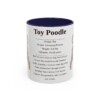 11oz Toy Poodle Mug, Navy, front view