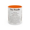 11oz Toy Poodle Mug, Orange, front view